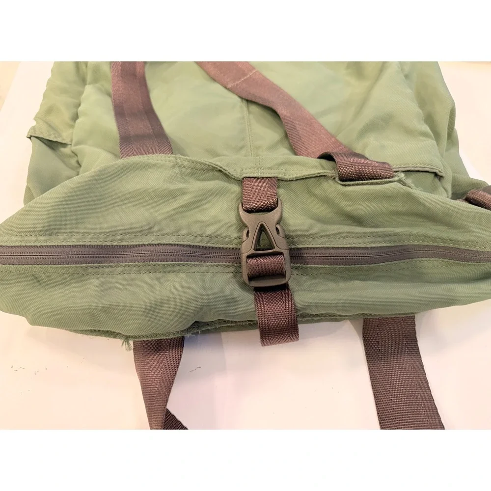 OverLand Equipment Green Nylon Tote Shoulder Travel Organizer Bag Utility EUC